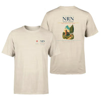 Thumbnail for Weeze Airport (NRN) design printed on beige double-side t-shirt
