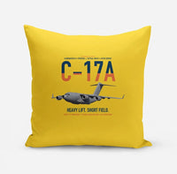 Thumbnail for C-17A Globemaster III design on yellow pillow