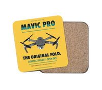 Thumbnail for DJI Mavic Pro design on yellow 1 piece coaster