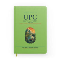 Thumbnail for Sultan Hasanuddin Airport (UPG) design on light green notebook