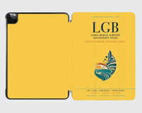 Thumbnail for Long Beach Airport (Daugherty Field) (LGB) design on yellow ipad tablet case