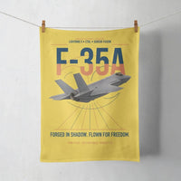 Thumbnail for F-35A Lightning II design on yellow towel