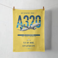 Thumbnail for Airbus A320 design on yellow towel
