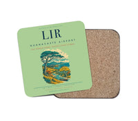 Thumbnail for Guanacaste Airport (LIR) design on light green 1 piece coaster