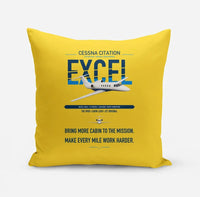 Thumbnail for Cessna Citation Excel design on yellow pillow
