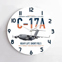 Thumbnail for C-17A Globemaster III design on white no frame wall clock