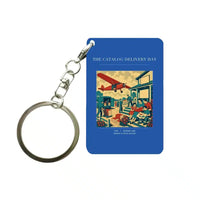 Thumbnail for VINTAGE G4412 - The Catalog Delivery Day - Designed Key Chain design on blue