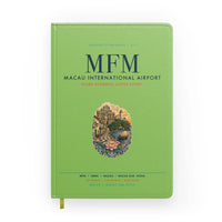 Thumbnail for Macau International Airport (MFM) design on light green notebook