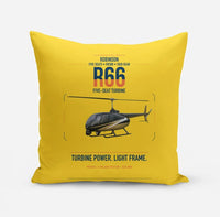 Thumbnail for Robinson R66 design on yellow pillow