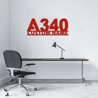 Thumbnail for Customisable Airbus A340 Metal Sign - view 3
