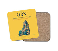 Thumbnail for Ahmed Ben Bella Airport (ORN) design on yellow 1 piece coaster