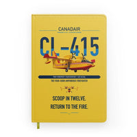 Thumbnail for Canadair CL-415 design on yellow notebook