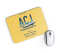 Thumbnail for Airbus ACJ350 / exact ACJ350-900 design on yellow rectangle mouse pad