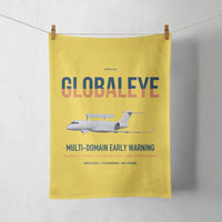 Thumbnail for Saab GlobalEye design on yellow towel
