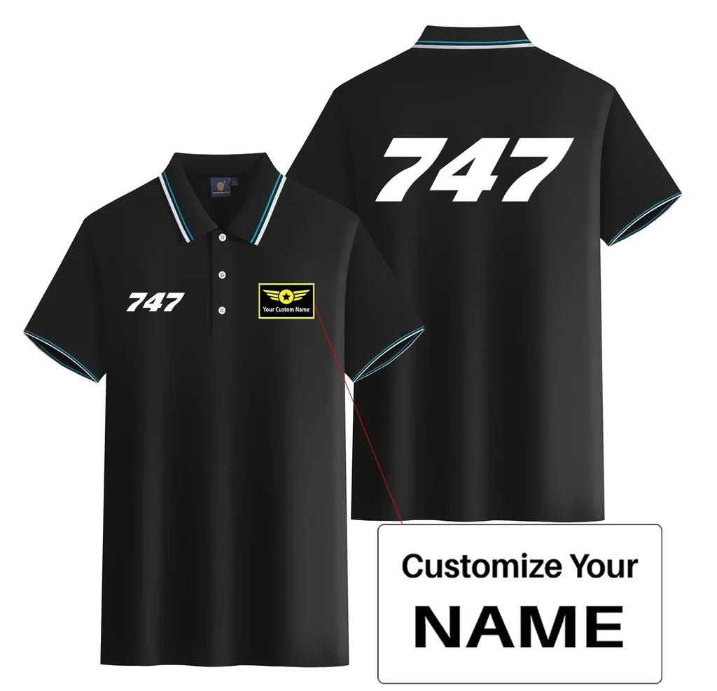 Customisable Boeing 747 Polo Shirt - view 3