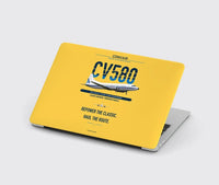 Thumbnail for Convair 580 design on yellow MacBook case