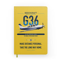 Thumbnail for Beechcraft Bonanza G36 design on yellow notebook