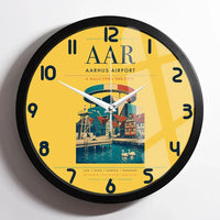 Thumbnail for Aarhus Airport AAR Wall-Clock Framed - Yellow