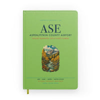 Thumbnail for Aspen - Pitkin County Airport (ASE) design on light green notebook