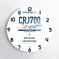 Thumbnail for Bombardier CRJ700 design on white no frame wall clock