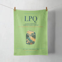 Thumbnail for Luang Prabang International Airport (LPQ) design on light green towel