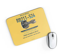 Thumbnail for RB211-524 design on yellow rectangle mouse pad