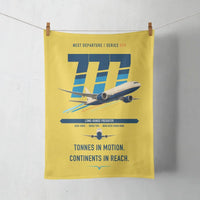 Thumbnail for Boeing 777F design on yellow towel
