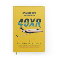 Thumbnail for Bombardier Learjet 40XR design on yellow notebook