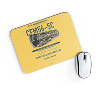 Thumbnail for CFM56-5C design on yellow rectangle mouse pad