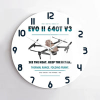 Thumbnail for Autel EVO II Dual 640T V3 design on white no frame wall clock