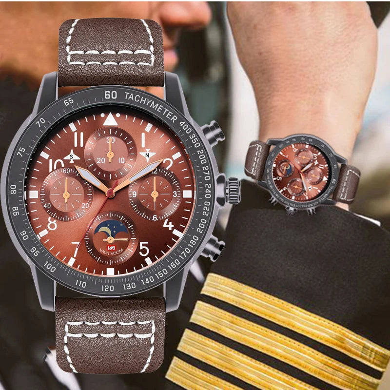 Classic aviator pilot watch from Aviation Shop