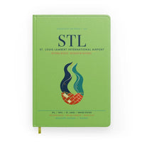 Thumbnail for St. Louis Lambert International Airport (STL) design on light green notebook