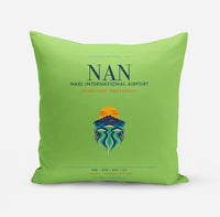 Thumbnail for Nadi International Airport (NAN) design on light green pillow