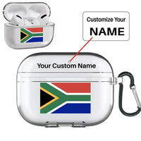 Thumbnail for South Africa AirPods Pro transparent case - With Buckle +Name