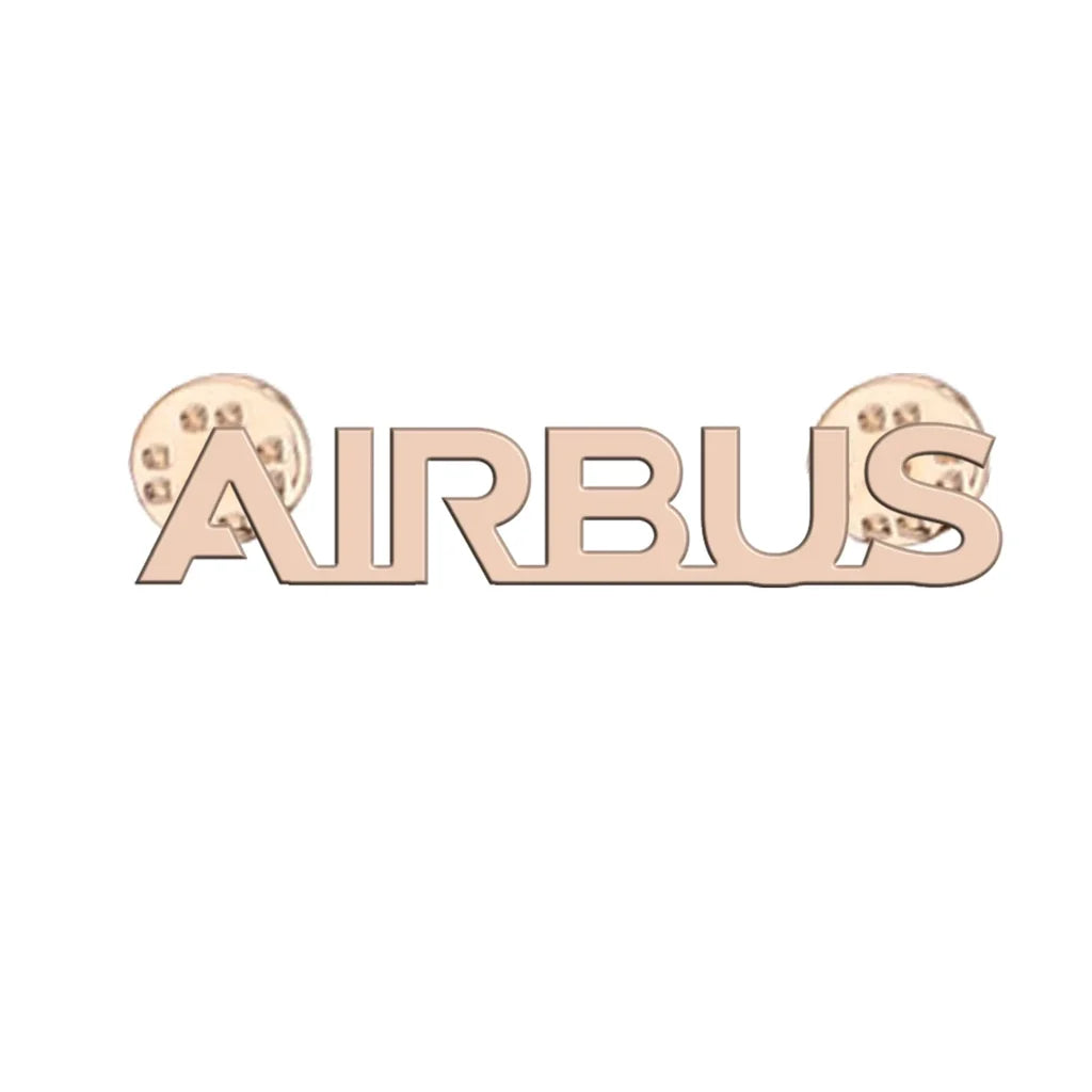 Airbus & Text Brooch - view 3