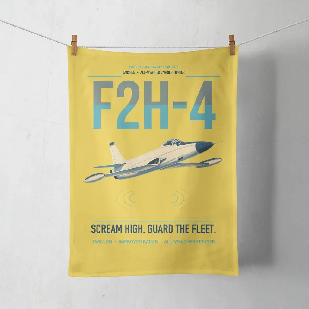 F2H-4 Banshee design on yellow towel