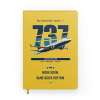 Thumbnail for Boeing 737 MAX 9 design on yellow notebook