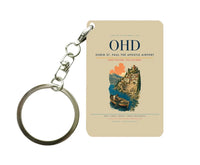 Thumbnail for Ohrid St. Paul the Apostle Airport (OHD) design on beige key chain