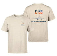 Thumbnail for E-6B Mercury design on beige double-side t-shirt, double-side print
