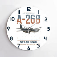 Thumbnail for A-26B Invader design on white no frame wall clock