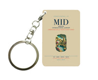 Thumbnail for Merida International Airport (MID) design on beige designed key chain