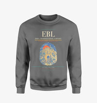 Thumbnail for Erbil International Airport (EBL) design on gray sweatshirt