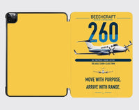 Thumbnail for Beechcraft King Air 260 design on yellow ipad tablet case