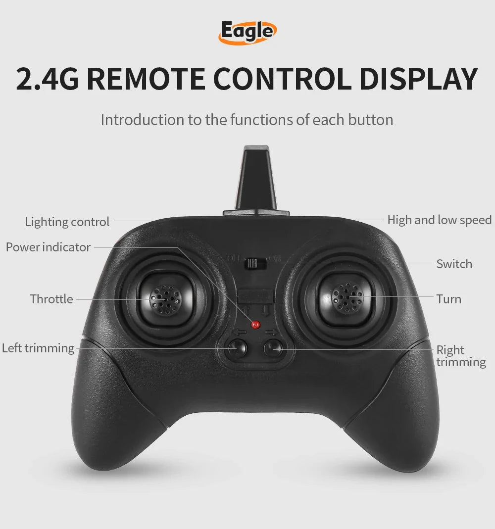 Z59 2Channel 2.4G Glider RC Airplane with Eagle Style Remote Control EPP Foam Drone Simple Control - view 21