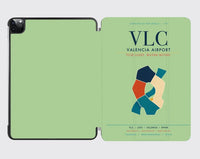Thumbnail for Valencia Airport (VLC) design on light green ipad tablet case