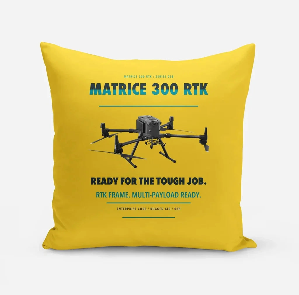 DJI Matrice 300 RTK design on yellow pillow