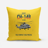 Thumbnail for Sikorsky CH-148 Cyclone design on yellow pillow