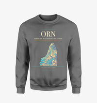 Thumbnail for Ahmed Ben Bella Airport (ORN) design on gray sweatshirt