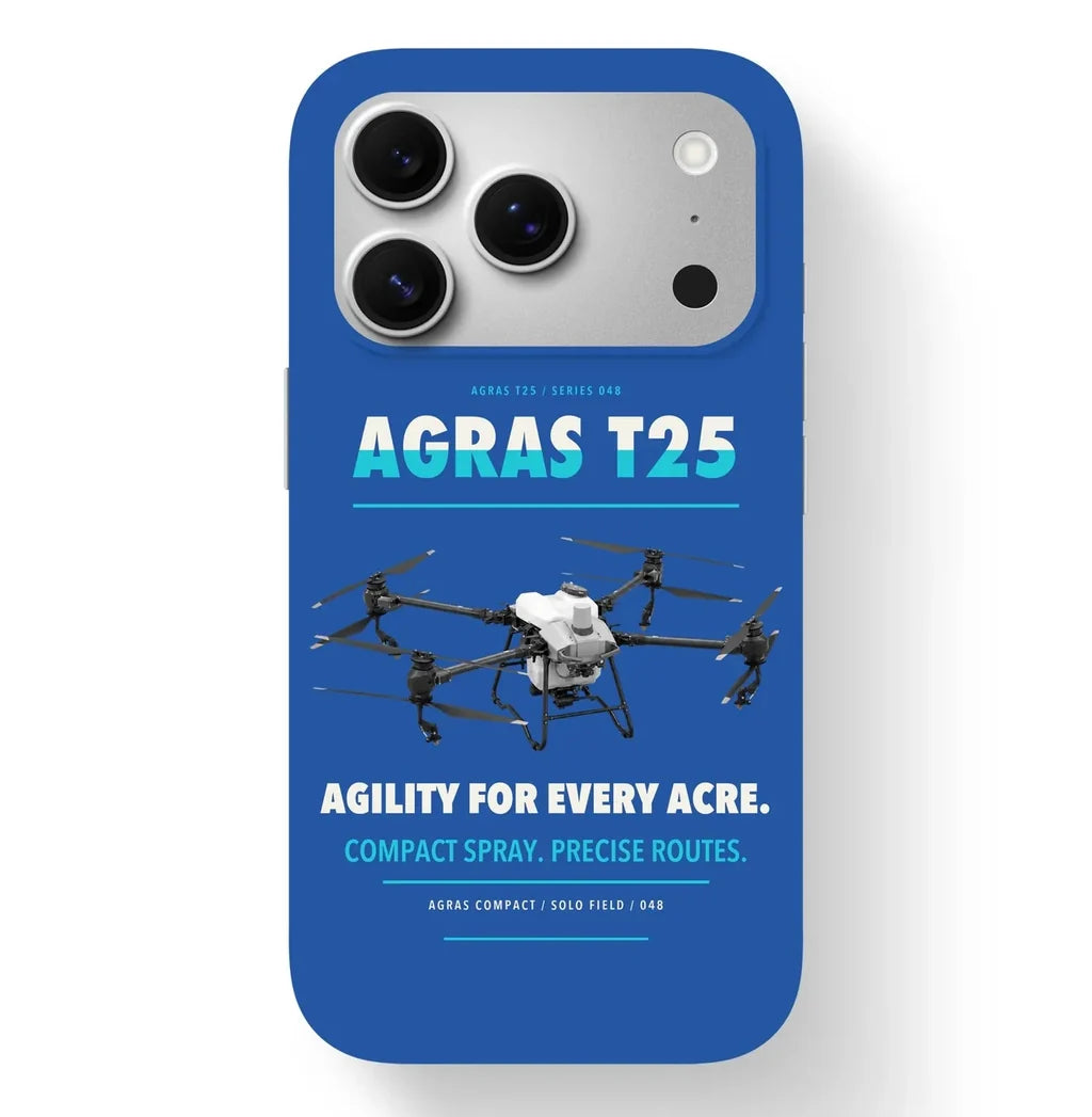 DJI Agras T25 Case design on blue iphone case