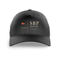 Thumbnail for San Luis Obispo County Regional Airport (SBP) design on black printed hat